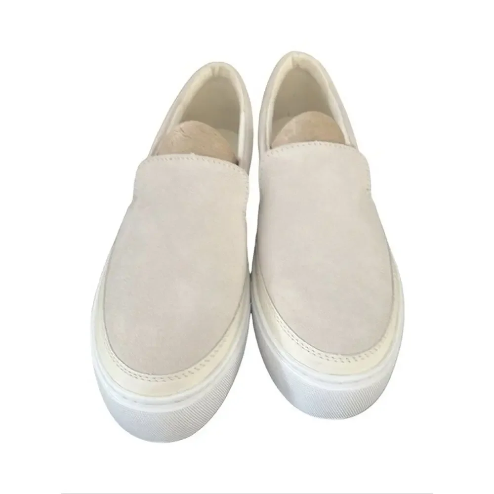 UGG Zilo Slip-On Sneaker Off White Suede And Smppth Leather Womens Size 10 New